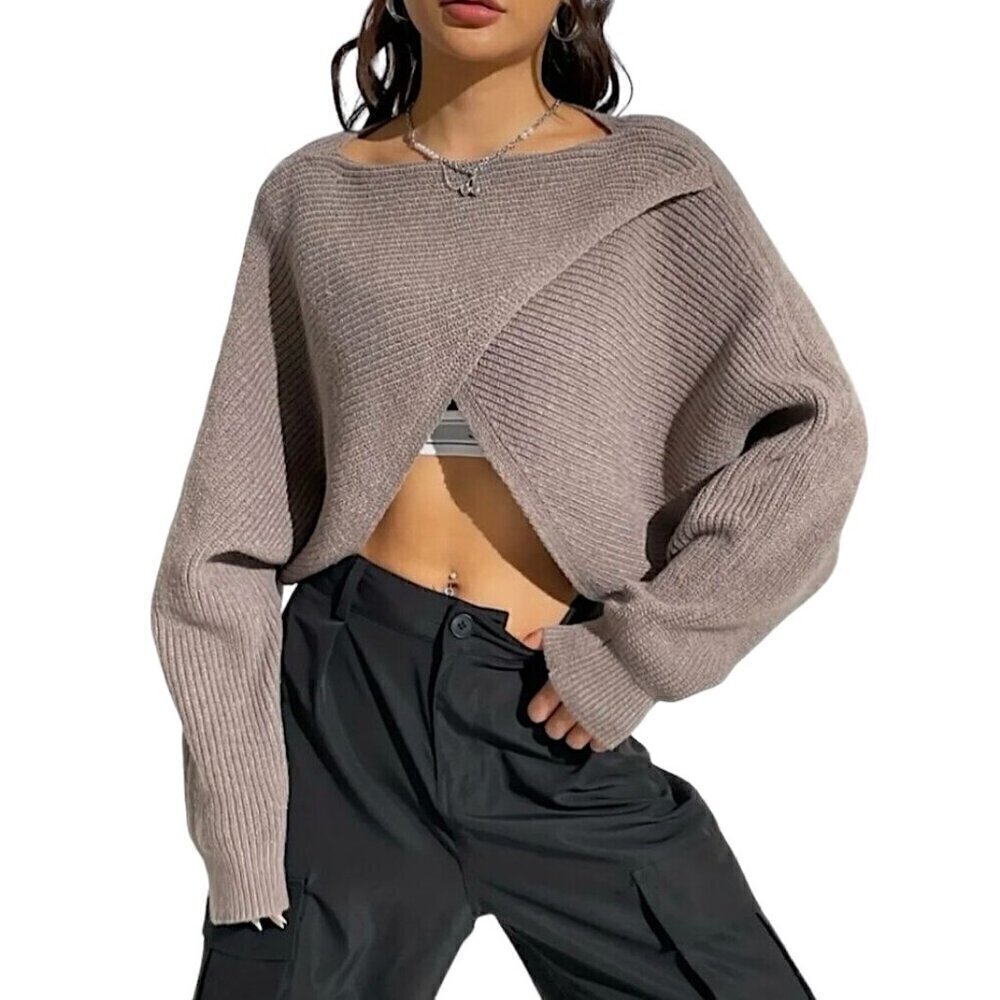 NWT HOUSE OF HARLOW 1960 Cropped Sweater OS - Picture 2 of 9